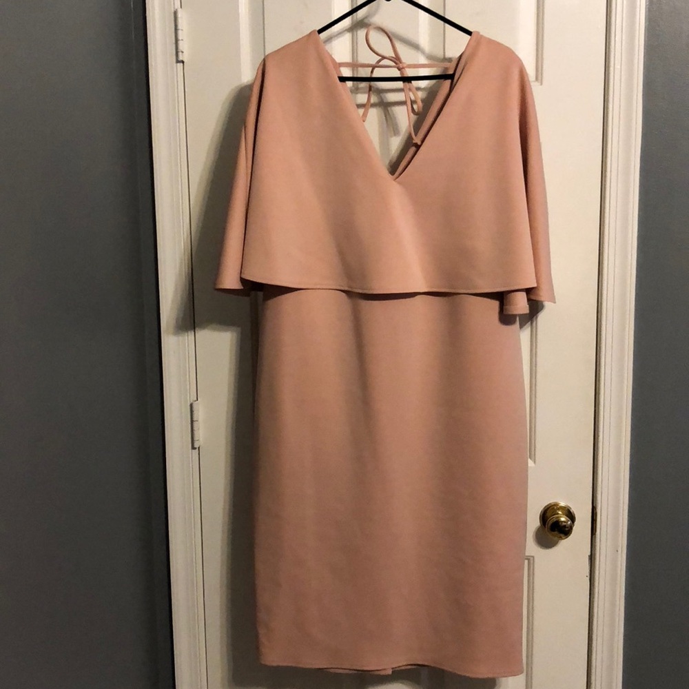 Blush maternity dress
